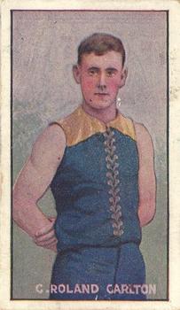 1906-07 Sniders & Abrahams Australian Footballers Victorian League Players (Series C) #NNO Charlie Roland Front